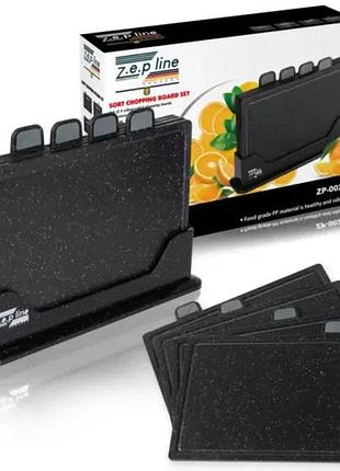 Набір кухонних розділових дощок zepline zp-00220 чорний