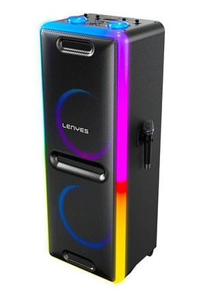 Потужна bluetooth колонка lenyes blast 2 з bt 5.3, 450w, rgb-підсвіткою, tws та акумулятором 6000mah, розмір 530×485×1265 мм