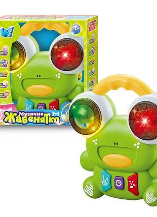 Музыкальная интерактивная лягушка wtoys 61653 с песнями, сказками и подсветкой