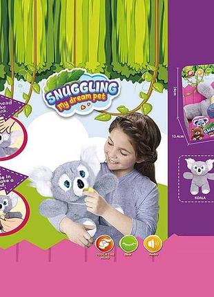 Мягкая интерактивная игрушка 933-214 e с сенсорными функциями и звуком