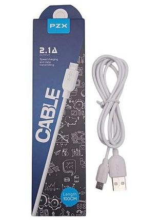 Универсальный usb-кабель pzx s-01m microusb с адаптером