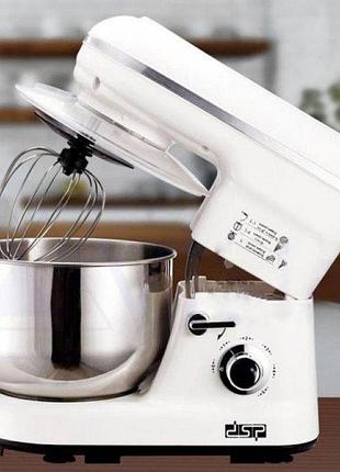 Стационарный миксер dsp km-3007 pro, 1200 вт с металлической чашей