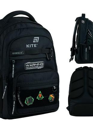 Рюкзак школьный для подростков education teens черного цвета k25-1019l-2 kite