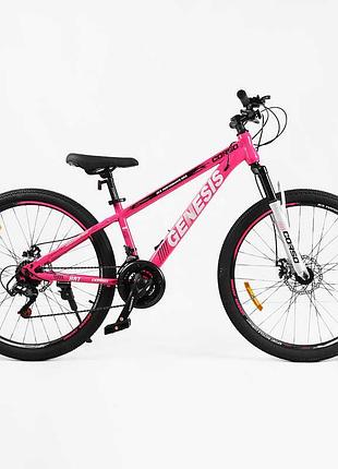 Велосипед спортивний corso genesis t-26125 з колесами 26 дюймів для активного відпочинку
