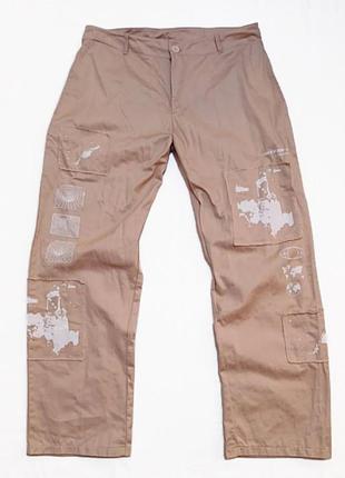 Стильные широкие брюки man в виде corteiz nike acg carhartt wip stussy dickies levis 501 wrangler lee vintage adidas g-star raw fjallraven g-1000