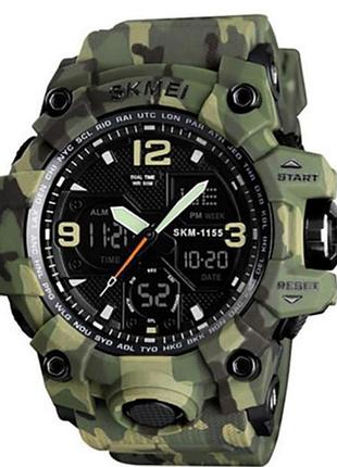 Наручные часы skmei 1155bcmgn в стиле green camo для активного образа жизни