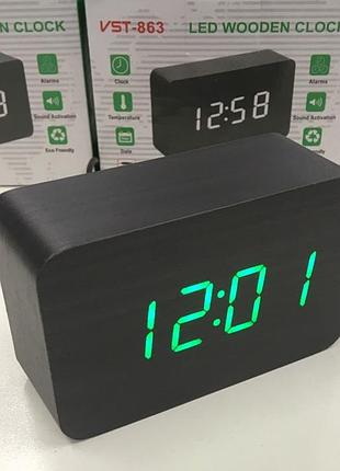 Стильні настільні цифрові годинники з led-дисплеєм art-863 — сучасний дизайн для дому та офісу