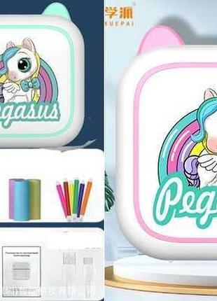 Компактний принтер pegasus c 76182 з двома видами паперу та usb зарядкою
