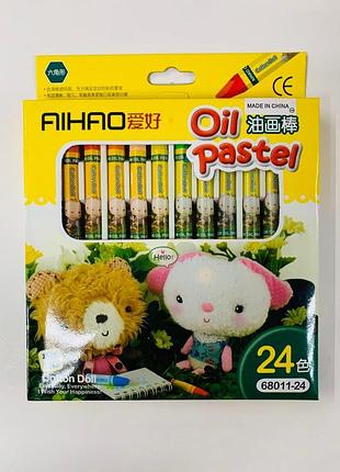 Масляные карандаши aihao 68011-24 с насыщенными цветами