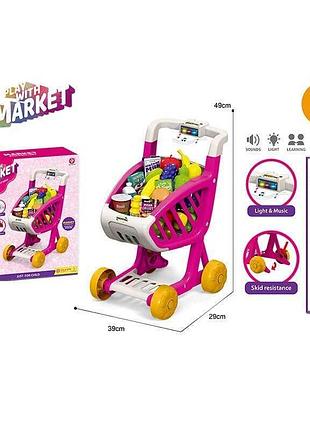 Игровая тележка для покупок модель 922-155 с музыкой и светом