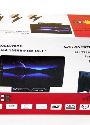 Автомагнітола 2din mp5 1088 bt 10.1" з android 9 та gps, сенсорний дисплей