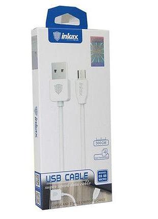 Usb кабель inkax ck-66 для iphone — быстрая зарядка и передача данных, прочный lightning-кабель