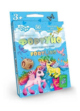 Розвиваюча настільна гра "фортуно: чарівні єдинороги" uf-04-01u від danko toys