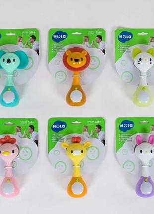Музыкальная погремушка "hola" с подсветкой и мелодиями