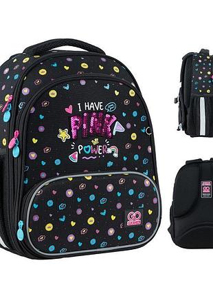 Каркасный школьный рюкзак education pink power go24-597m-2 go-pack