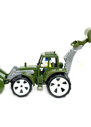 Трактор bamsic 2 ківші 007/20 - військовий, 37 см в сітці