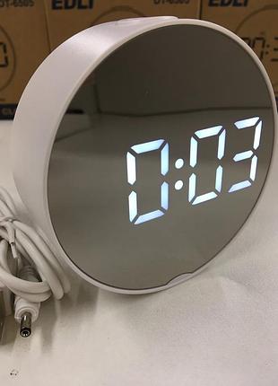 Настольные электронные часы vst-6505/5427 mirror с led-дисплеем, цифровой зеркальный индикатор бренда vst