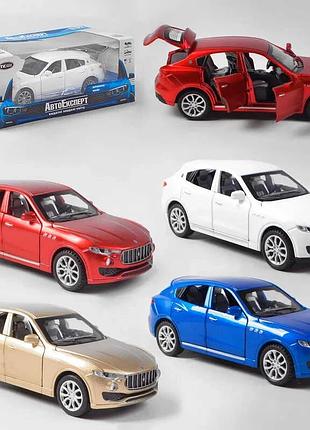 Металлопластиковая модель "авто эксперт" 41094, 4 цвета, 1:32, свет и звук, инерционный механизм, открывающиеся двери и багажник
