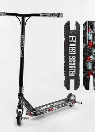 Екстремальний трюковий самокат best scooter bs-77101 з hic-системою та алюмінієвими елементами