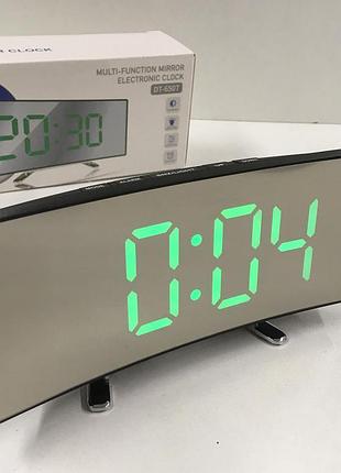 Електронний настільний годинник vst-6507l/6800 з led-підсвіткою зеленого кольору