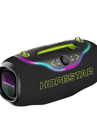 Мощная беспроводная портативная колонка hopestar a6 club 10305 200w с led-подсветкой