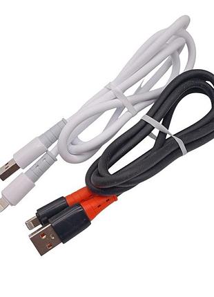 Силіконовий usb-кабель lightning для iphone довжиною 1 метр кольоровий