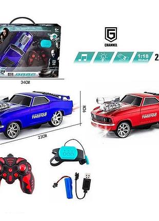 Радиоуправляемая машинка 12066-3 с пультом и световыми эффектами