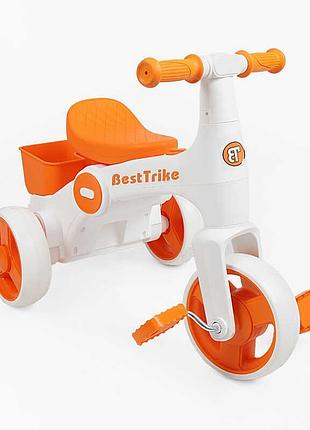 Дитячий триколісний велосипед best trike br-09316 з яскравим дизайном