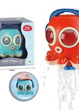 Игра для ванной "цветной осьминожек" с вращающимися щупальцами