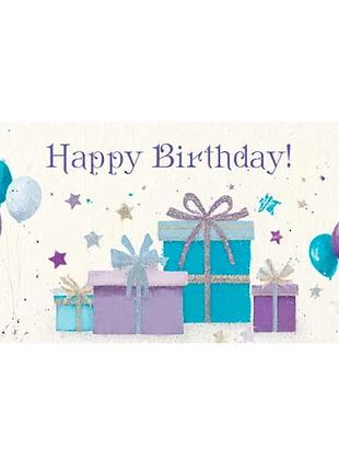 Конверт для денег с праздничным дизайном happy birthday! т-153у
