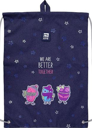 Городской мешок для обуви better together k21-600m-3 kite с принтом сов
