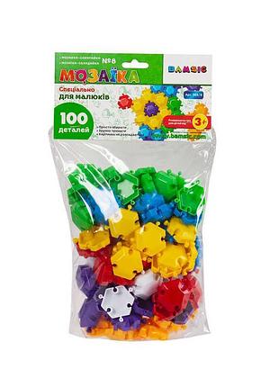 Яркая мозаика для творческих малышей №8, 100 деталей "bamsic"