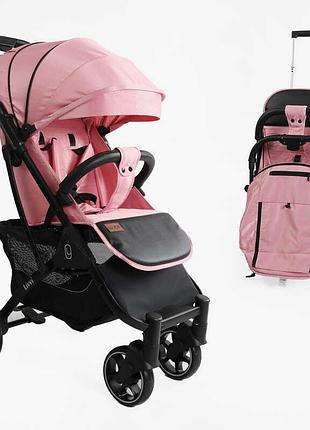 Прогулянковий легкий візок joy livvi lv-06341 з алюмінієвою рамою, футкавером, підсклянником і телескопічною ручкою