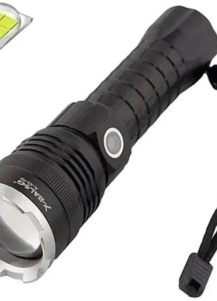 Мощный тактический фонарь police bl a72 p50 с led p50, ударопрочный компактный корпус для тактического применения
