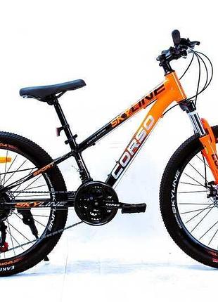 Спортивный велосипед corso skyline 24 дюйма sn-24302 для активного отдыха