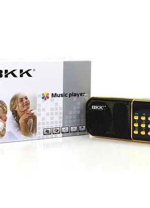Радіоприймач bkk usb/mp3 b837 — портативний цифровий музичний супутник з usb і відтворенням mp3