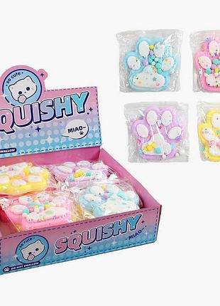 Антистрессовая игрушка "лапка" с 69810 (12) – 16 штук в блоке с блестками