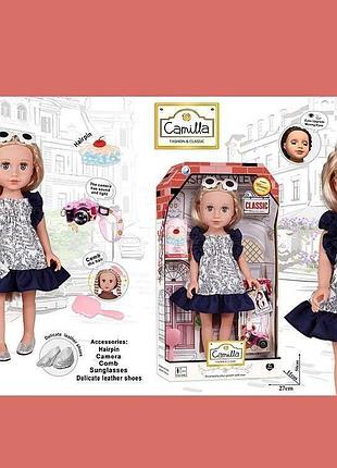 Кукла camilla a 931 h с аксессуарами, высотой 45 см, с имитацией стеклянных глаз и прошитыми волосами