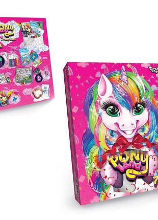 Креативный набор для творчества "мир пони 7в1" pl-01-01u от "danko toys"