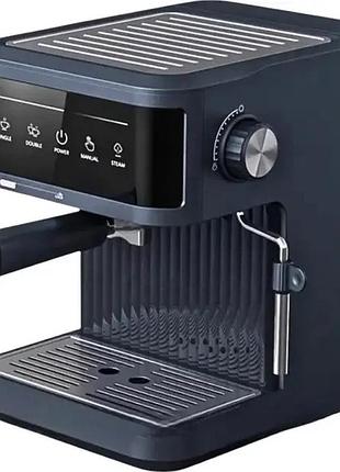 Рожковая кофеварка crownberg cb-1571, 1200 вт, объем 1.8 л — надежная домашняя кофеварка