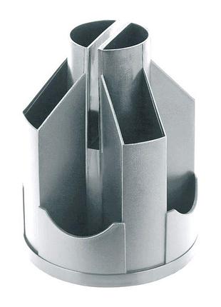 Большой серый органайзер подставка для стола d3004-03 delta by axent