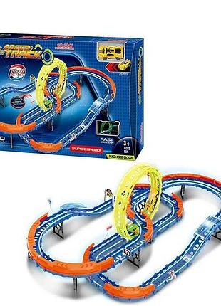 Игровой трек для машинок трюковой с подсветкой 89934