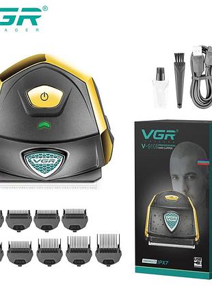 Профессиональная машинка для стрижки волос vgr v-910 с набором насадок