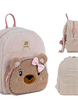 Детский мягкий рюкзак kids taddy bear k25-2727xs-3 kite объемом 8,5 л
