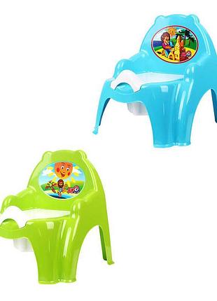 Універсальний горщик-крісло для малюків "technok toys", кольори салатовий і блакитний