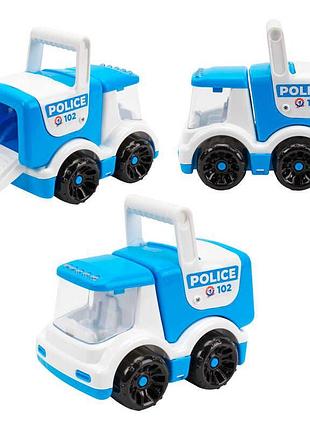 Іграшкова вантажівка technok toys технок 2178 з відкривними дверцятами та ручкою для перенесення