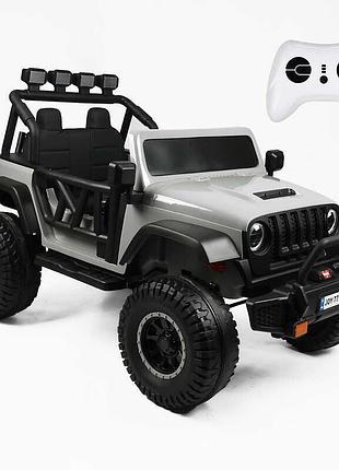 Электрический детский автомобиль jeep wrangler rubicon rc-3379/80 с 4 моторами по 45 вт, аккумулятором 24v7ah, bluetooth и пультом