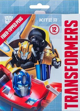 Фломастеры яркие цвета transformers tf24-447 kite