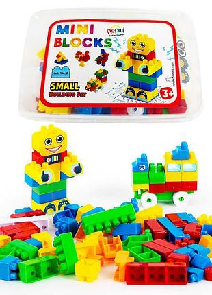 Конструктор "mini blocks №8" - 85 деталей для творческих игр в стильной коробочке