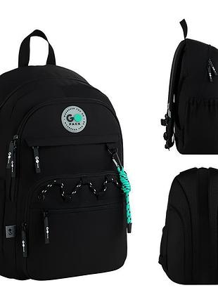 Рюкзак школьный для подростков education teens объемом 18 л черного цвета go26-121l-4 go-pack